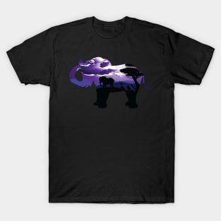 African Night with Elephant T-Shirt